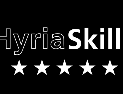 HyriaSkills-teksti. 
