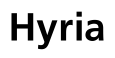 Hyria - Musta läpinäkyvä logo, PNG