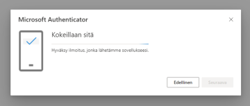 Authenticator-sovelluksen ohjekuva